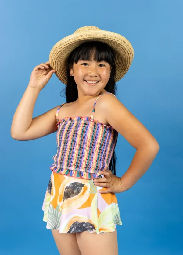 Retro Stripe | Youth Bandeau Top
