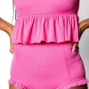 Ribbed Azalea Pink | All Ruffled Up Bottoms