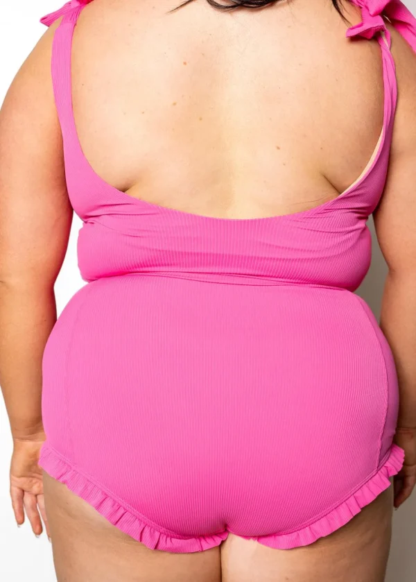 Ribbed Azalea Pink | All Ruffled Up Bottoms