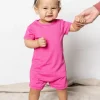 Ribbed Azalea Pink | Baby Shorties Rashguard (Unisex)