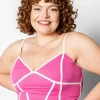 Ribbed Azalea Pink | Lined Up Top