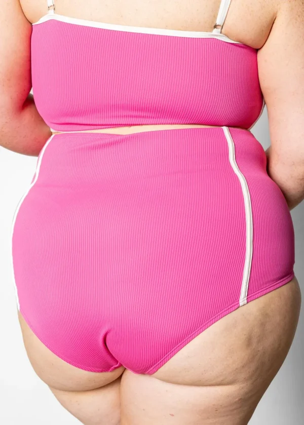 Ribbed Azalea Pink | Lined Up Bottoms