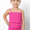 Ribbed Azalea Pink | Mini Bandeau Top
