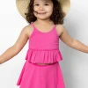 Ribbed Azalea Pink | Mini Detached Short Skirt