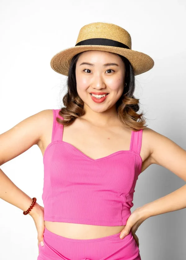 Ribbed Azalea Pink | Original Latter-Back Top