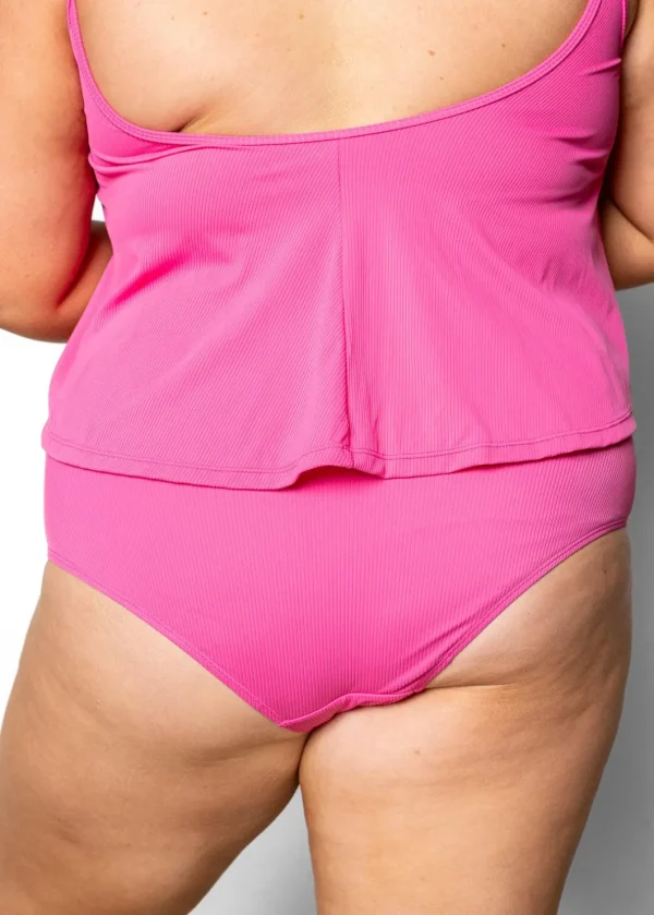 Ribbed Azalea Pink | Ruched Bottoms 2.0