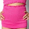 Ribbed Azalea Pink | Youth Smocked Bottoms