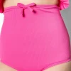 Ribbed Azalea Pink | Youth Bow Bottoms