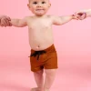 Ribbed Caramel | Baby Euro Shorts