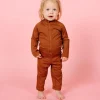 Ribbed Caramel | Baby Rashguard One-Piece (Unisex)