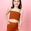 Ribbed Caramel | Mini All Ruffled Up Bottoms