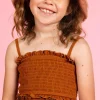 Ribbed Caramel | Mini Bandeau Top