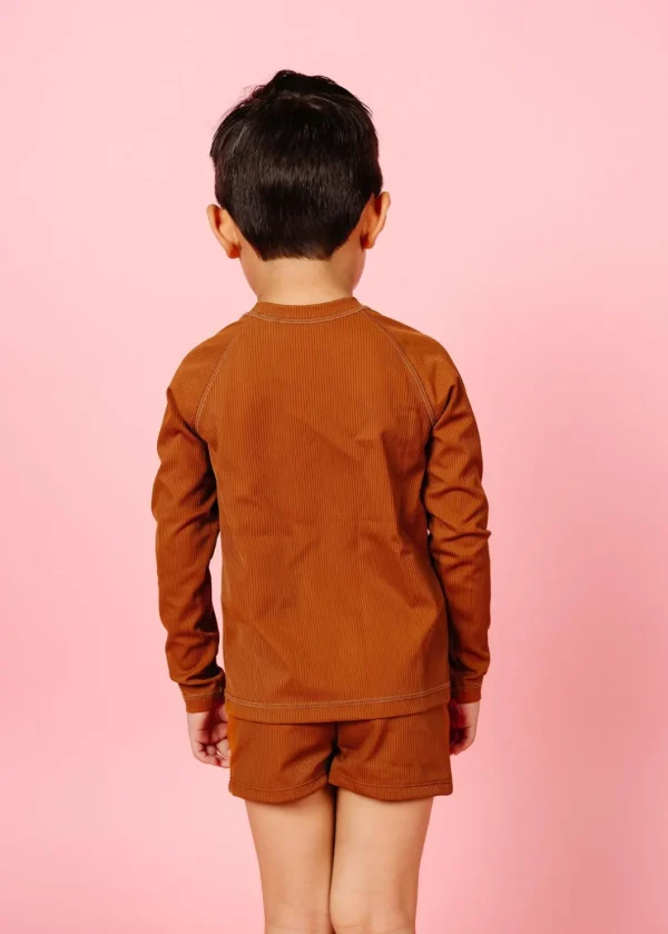 Ribbed Caramel | Mini Euro Shorts