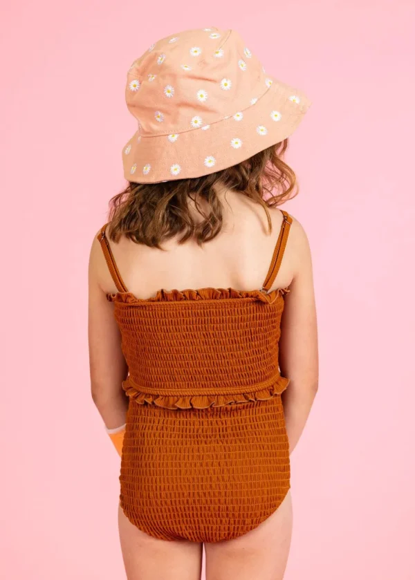 Ribbed Caramel | Mini Smocked Bottoms
