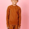Ribbed Caramel | Youth Rashguard Top (Unisex)