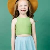 Ribbed Dusty Light Blue | Mini Who Wears Short Skirts