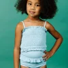Ribbed Dusty Light Blue | Mini Bandeau Top