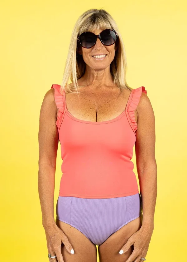 Ribbed Dusty Purple | Cut High Bottoms