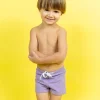 Ribbed Dusty Purple | Mini Euro Shorts
