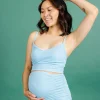 Ribbed Fresh Blue | Maternity Bottoms