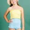 Ribbed Fresh Blue | Youth All Ruffled Up Bottoms