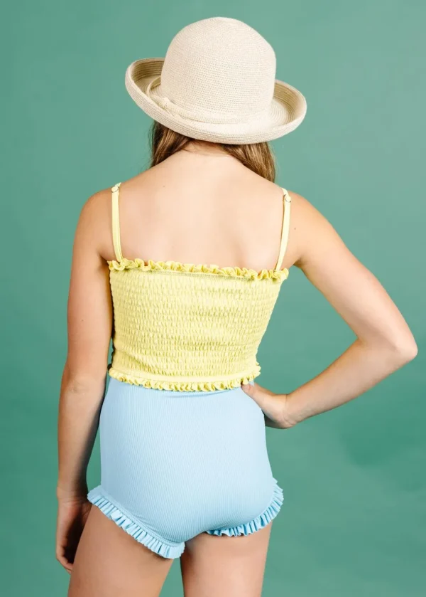 Ribbed Fresh Blue | Youth All Ruffled Up Bottoms