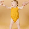 Ribbed Golden | Baby Romper One-Piece