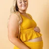 Ribbed Golden | Maternity Bottoms