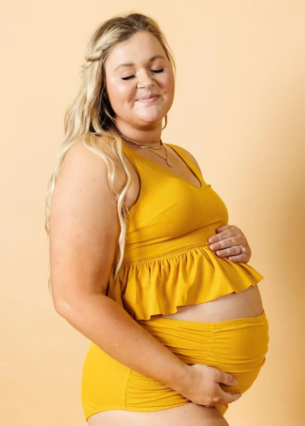 Ribbed Golden | Maternity Bottoms