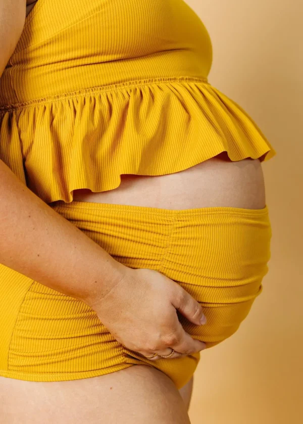 Ribbed Golden | Maternity Bottoms
