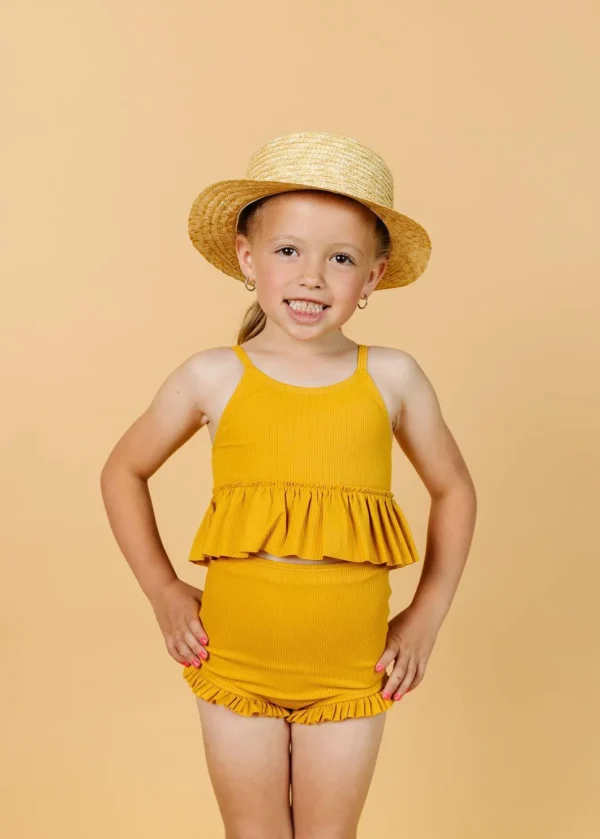 Ribbed Golden | Mini All Ruffled Up Bottoms