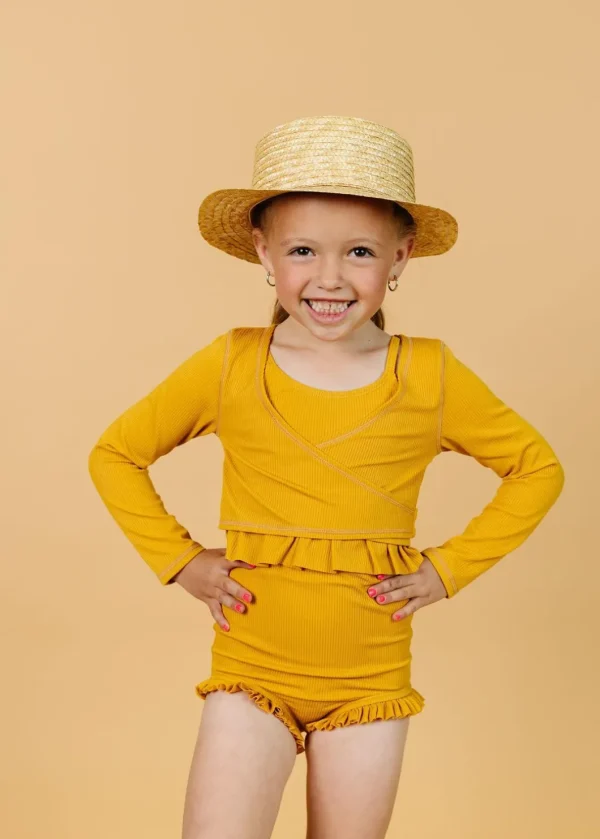 Ribbed Golden | Mini All Ruffled Up Bottoms