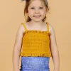Ribbed Golden | Mini Bandeau Top