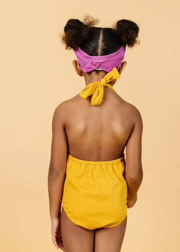 Ribbed Golden | Mini Romper One-Piece