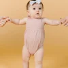 Ribbed Light Mauve | Baby Romper One-Piece