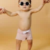 Ribbed Light Mauve | Baby Euro Shorts