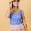 Ribbed Light Mauve | Mid-Ruffle Bottoms