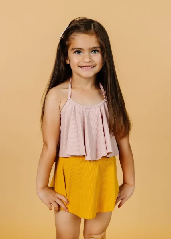 Ribbed Light Mauve | Mini Swing Top