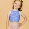 Ribbed Light Mauve | Mini Mid-Ruffle Bottoms