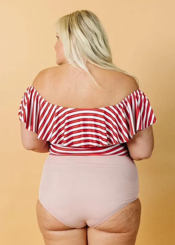 Ribbed Light Mauve | Ruched Bottoms 2.0