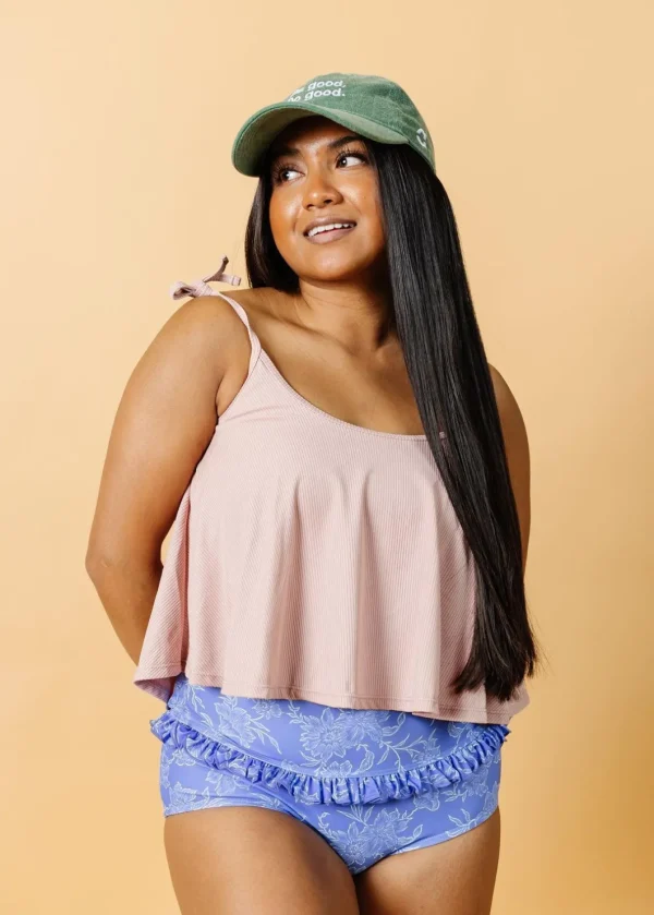 Ribbed Light Mauve | Swing Top
