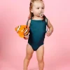 Ribbed Midnight Teal | Baby Simply One-Piece
