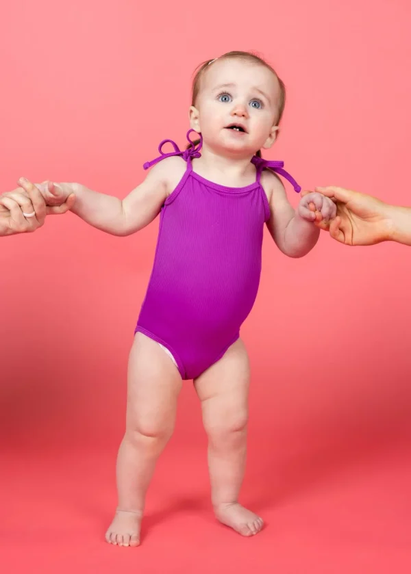 Ribbed Purple | Baby Simply One-Piece
