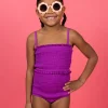 Ribbed Purple | Mini Bandeau Top