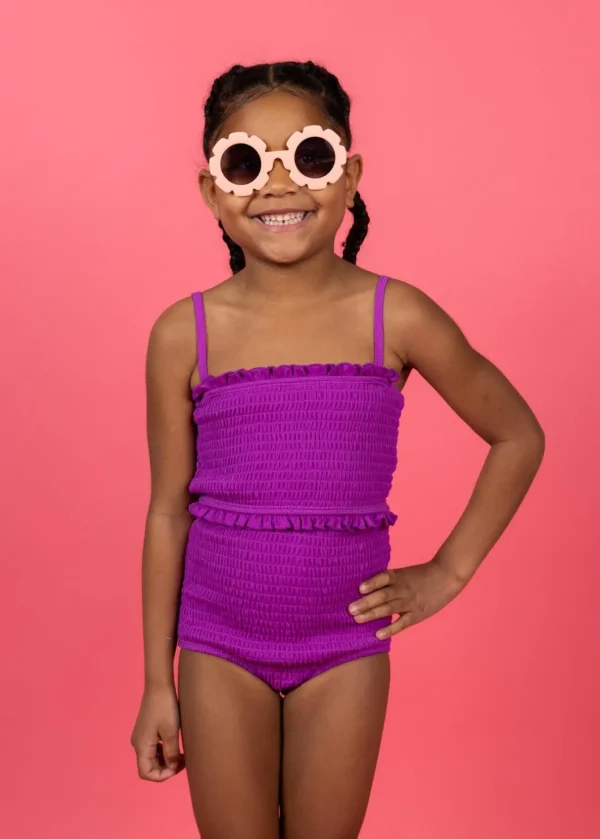 Ribbed Purple | Mini Bandeau Top