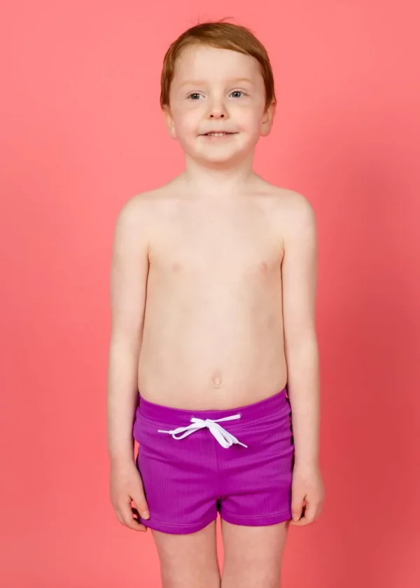 Ribbed Purple | Mini Euro Shorts