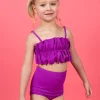 Ribbed Purple | Mini High-Waisted Bottoms