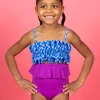 Ribbed Purple | Mini Peplum Bottoms
