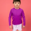 Ribbed Purple | Mini Rashguard Top (Unisex)