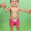 Ribbed Roseate | Baby Euro Shorts